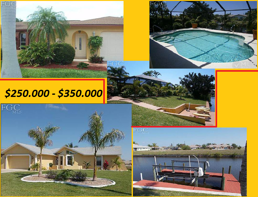 Domy na Floride v Cape Coral v hodnote do $350000